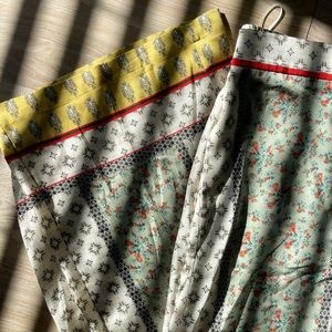 Baggy flowy wide leg printed pants